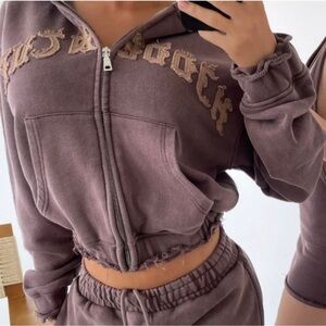 Hidden Cult Brinjal Jacket